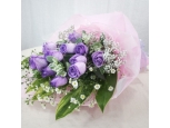 Purple Love - 12 Stems Basket